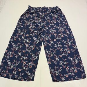B.O.G collective women’s wide leg navy floral size large